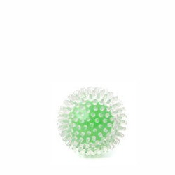 TPR míč 9 cm s bodlinami zelený