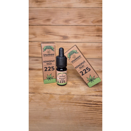 Sparrow konopný olej plnospektrální 225, 10 ml