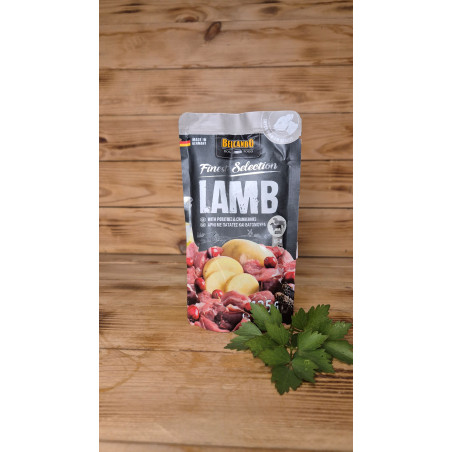 Jehněčí se sladkým s bramborem a brusinkami 125 g