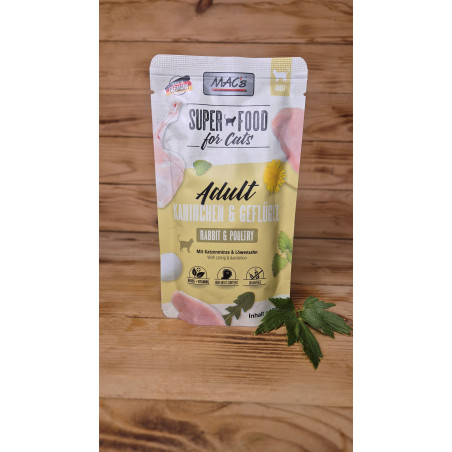 Kapsička s králíkem, drůbežím a pampeliškou 100 g