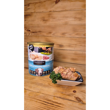 Kuře a vemeno v plechu 800 g