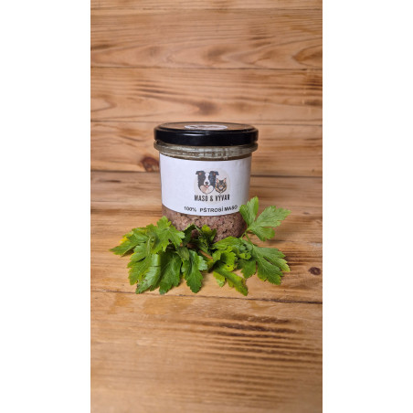 100% Pštrosí maso a vývar 330 ml