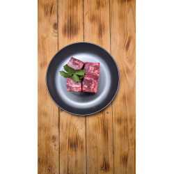 Hovězí svalovina hrubomletá na kostky 3x3 cm 600 g