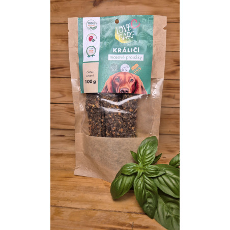 100% králičí masové proužky 100 g